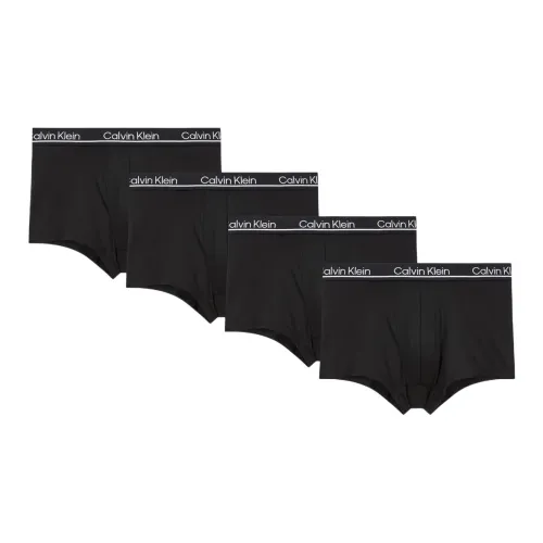 Calvin Klein 4 пачки 4 чистый черный мужской боксер-шорты