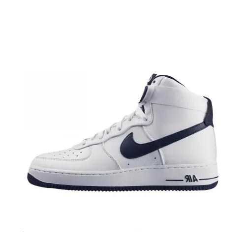 Nike Air Force 1 Премиум LE Slip-resistant Abrasion-resistant High Top Скейтбординг Кроссовки Унисекс Белый
