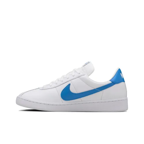 Nike Bruin QS Bruin QS Кожа Амортизация Износостойкие Низкие Кроссовки для скейтбординга Унисекс Белый Синий
