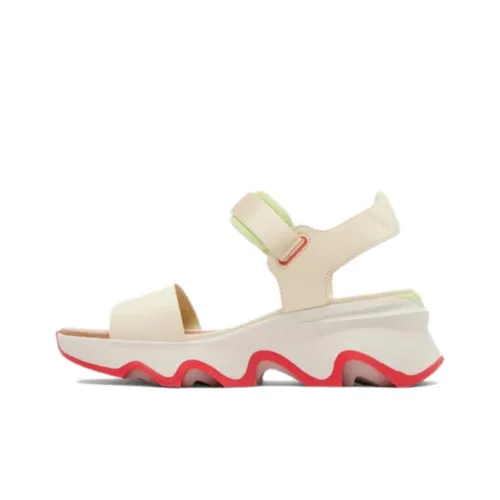 SOREL Пляжные сандалии Женские Бежевый Белый Розовый