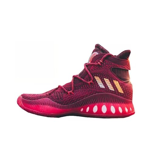 Adidas Crazy Explosive Амортизация Износостойкие Высокие Баскетбольные Кроссовки Унисекс Красный