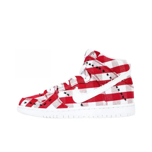 Nike Dunk Скейтборд Кроссовки Высокие Красный Мужской