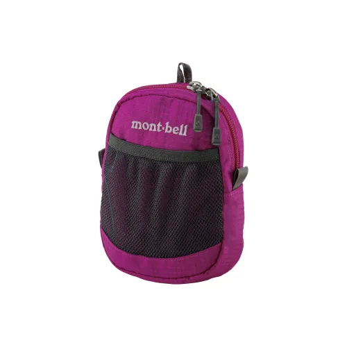 MONTBELL 1L Туристические сумки Нейлон Темно-фиолетовый Красный Унисекс