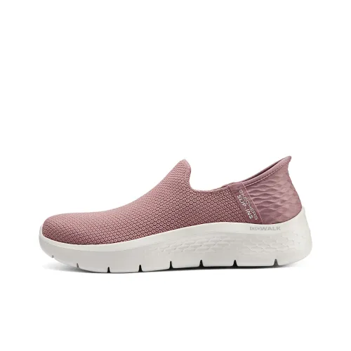 Skechers GO WALK Fle Penetration Технология Амортизация Устойчивость к истиранию Поддержка Низкий верх Повседневная обувь Женская Розовый Красный