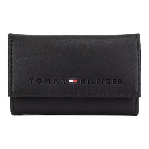 Tommy Hilfiger Кожа Key Pouch Стандартный Мужской Черный