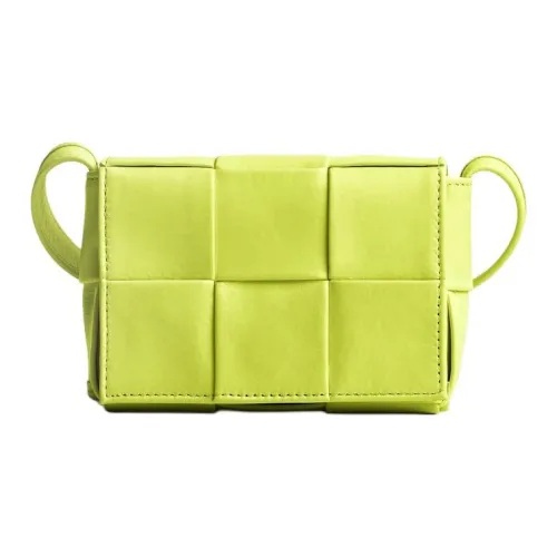 Bottega Veneta Cassette Коровья кожа Сумка через плечо Мини Мужской Зеленый