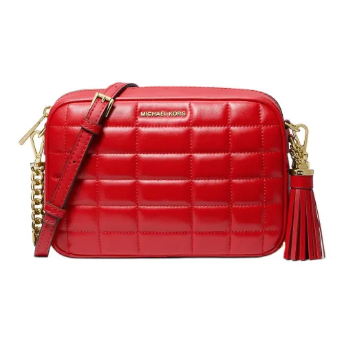 MICHAEL KORS Сумка через плечо из кожи среднего размера женская патентная красная