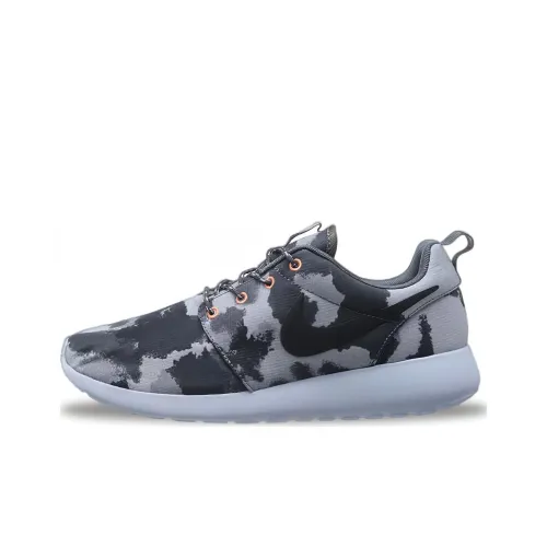 Nike Roshe Run Шок Абсорберы Противоскользящие Низкие Беговые кроссовки Женские Серые