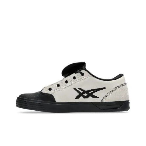 Asics Slip-resistant Abrasion-resistant Low-top Skateboard Shoes Men's Beige Black Asics Противоскользящие Износостойкие Низкие Кеды для Скейтбординга Мужские Бежево-Черные