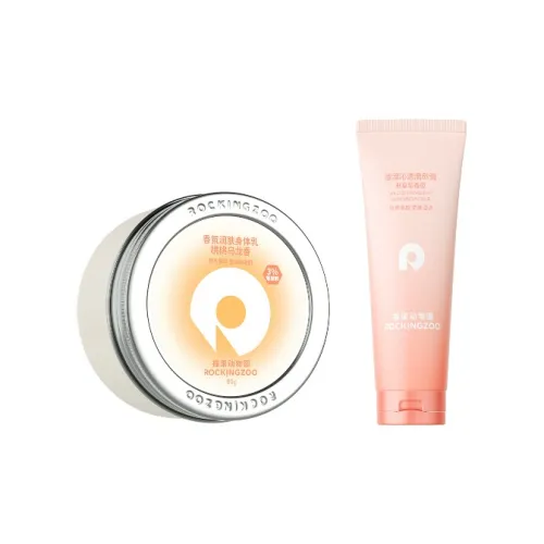 ROCKINGZOO Дикий Клубничный Скраб + Маленький Чайник для Чайных Сачков Тело Лосьон Комбинация Увлажняющий Очищающий 80г+80г