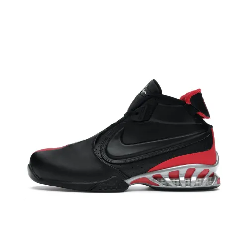 Nike Air Zoom Vick 2 Амортизация Износостойкий MID Топ Винтажные баскетбольные кроссовки Мужские Черные Красные