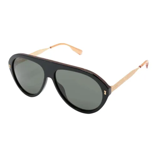 GUCCI Акриловые очки с нерегулярной формой мужские черные