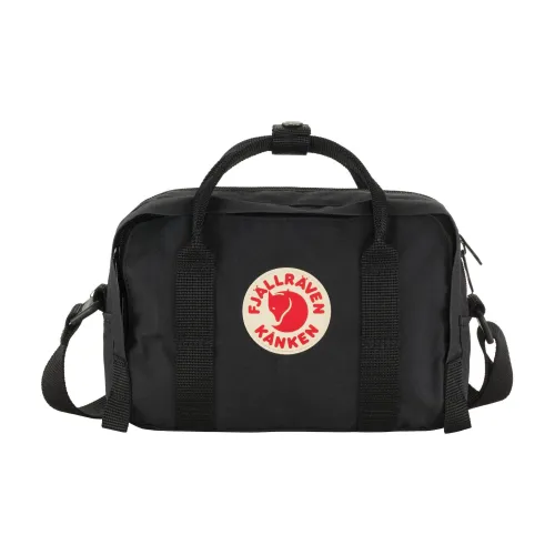 Fjallraven Kanken 4L Одно плечо Через плечо Бананка Виниловый Черный Мужской