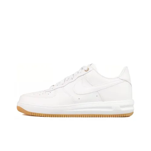 Nike Lunar Force 1 Low Амортизация Износостойкий Низкий Топ Скейтборд Кроссовки Унисекс Белый