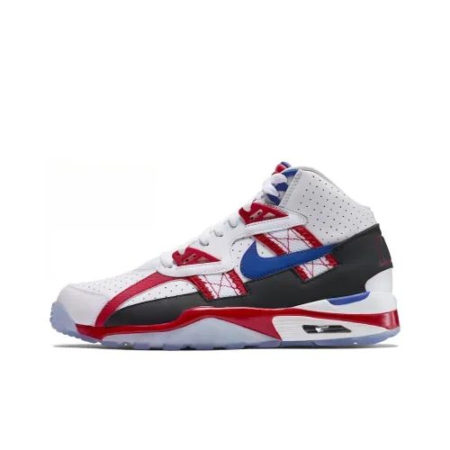 Nike Air Trainer SC Высокая Амортизация Износостойкий MID Топ Кроссовки для тренировок Мужские Белый Красный Синий