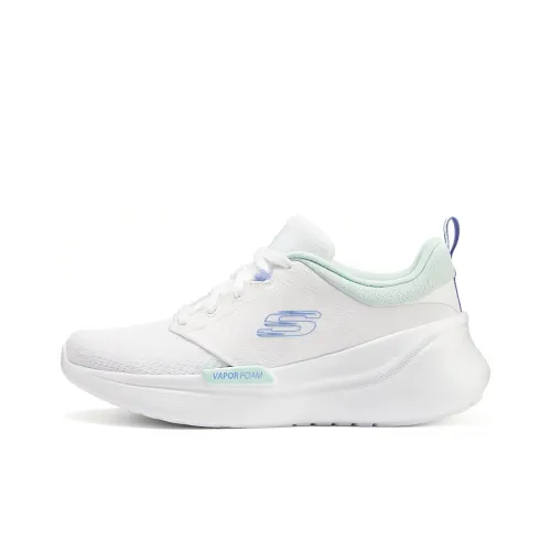 Skechers Vapor Foam Дышащие Низкие Беговые Кроссовки Женские Белые Синие