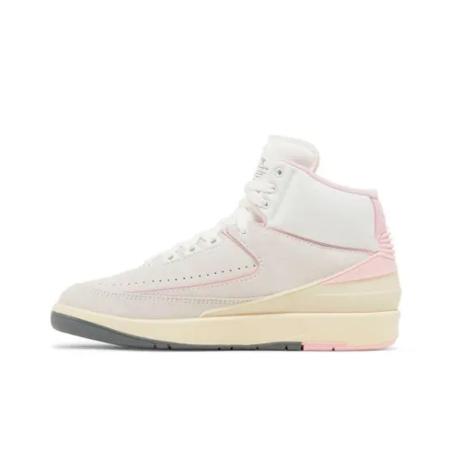 Jordan Air Джордан 2 'Soft Pink' Амортизация Противоскользящий Устойчивый к истиранию MID Топ