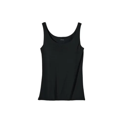 UNIQLO Черные Женские Майки