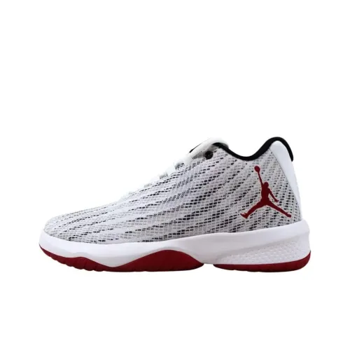 Jordan B. FLY Амортизация Износостойкий MID Баскетбольные кроссовки Мужские Белые