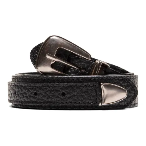 Lemaire Отделение Структура Шпилька Кожаные ремни Мужской Черный