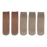 (5 пар) Серый 3 + Кофе 2