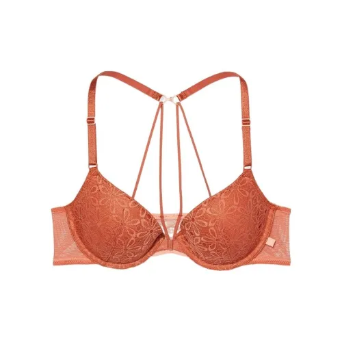 Бюстгальтер Victoria's Secret женский имбирного цвета ярко-желтый