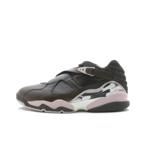 Jordan Air Jordan 8 Retro Низкий противоскользящий устойчивый к истиранию низкий топ винтажные баскетбольные кроссовки женские черный
