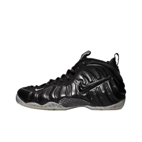 Nike Foamposite Pro Амортизация Износостойкий MID Топ Баскетбольные кроссовки Мужской Черный