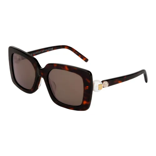 Givenchy Ацетат Полиамид Кристалл Swarovski Нерегулярная форма Солнцезащитные очки Женские Черепаховый