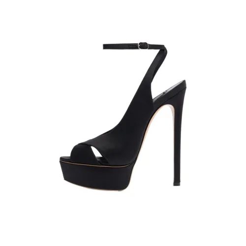 Casadei One Ремень Сандалии Черные Женские