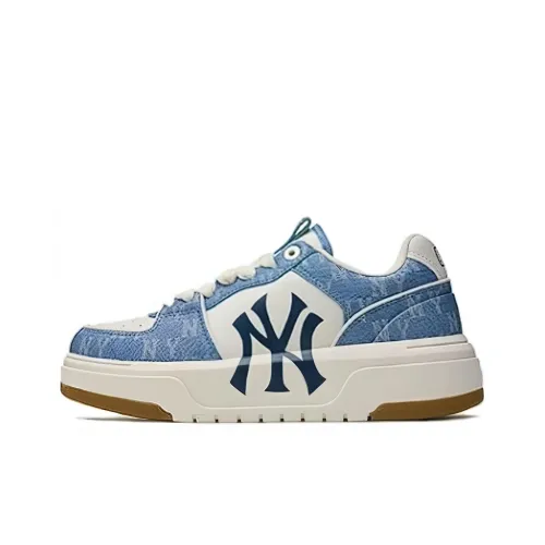 MLB Chunky Liner 24SS Низкие Кроссовки для скейтбординга Unisex Light Blue
