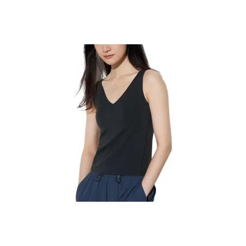 UNIQLO Черные Женские Майки