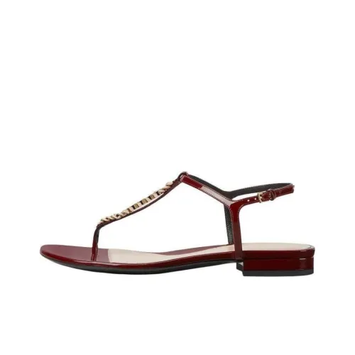 GUCCI Signoria One Ремешок Сандалии Женские Красные