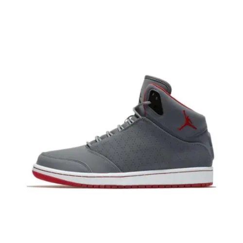 Jordan Air Jordan 1 Pilot 5 Амортизация Износостойкий MID Топ Винтажные Баскетбольные Кроссовки Унисекс Серый