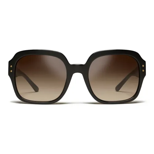 TORY BURCH Ацетат Квадратные Солнцезащитные Очки Женские Черные