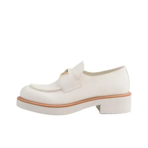 PRADA Лоферы 3 см Женские Белые
