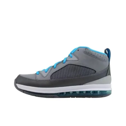 Jordan Flight 9 Max RST Противоскользящий Устойчивый к истиранию Высокий Топ Винтажные баскетбольные кроссовки Мужские Серый Синий