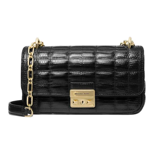 MICHAEL KORS Ящерица Тисненая Кожа Сумка через плечо Сумка на плечо Маленькая Женская Черная