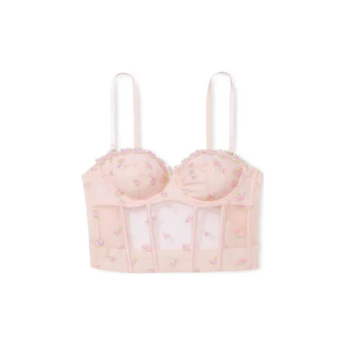 Victoria's Secret Бюстгальтер Женский Вишневый Цветок Вышивка