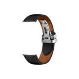 Черный с серебряной пряжкой