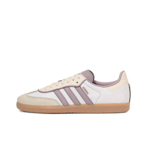 adidas originals SAMBA OG Кроссовки для скейтбординга Низкие Бежево-фиолетовые Унисекс
