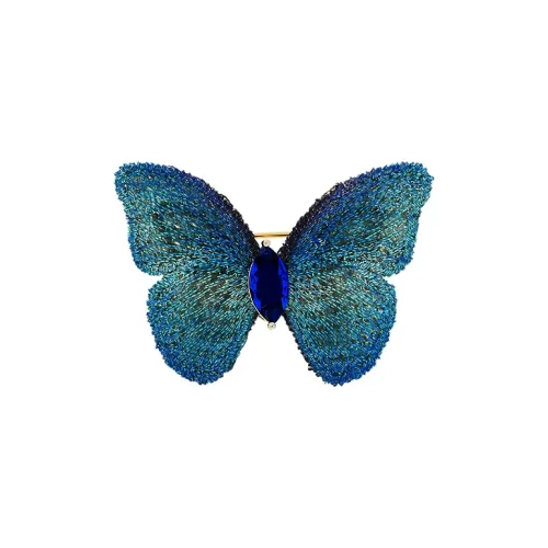 ROYALSASA Броши из меди и искусственного кристалла женские