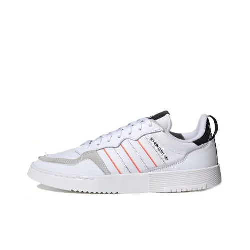 Adidas Originals Super Court Low Топ Кроссовки для скейтбординга Унисекс Белый Черный Серый