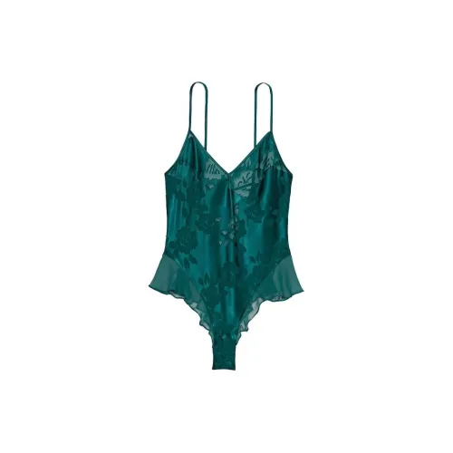 Victoria's Secret Дом Onesies Женские Плющево-зеленый