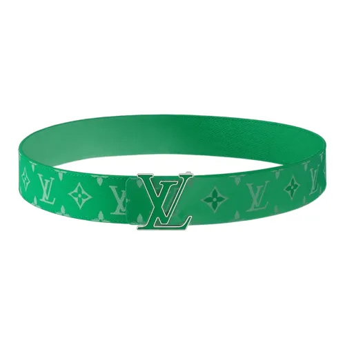 LOUIS VUITTON Ремни из коровьей кожи Мужской Зеленый Ширина 4CM