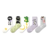 Мультяшные модные носки, размер L, комплект