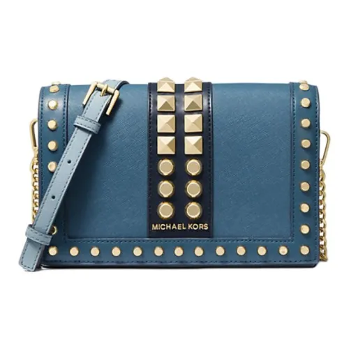 MICHAEL KORS Jet Set Saffiano кожа через плечо сумка большая женская синяя