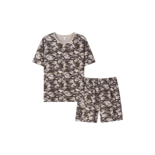 Sha Qian Пижамный комплект Летний Женский Трава Ротанг