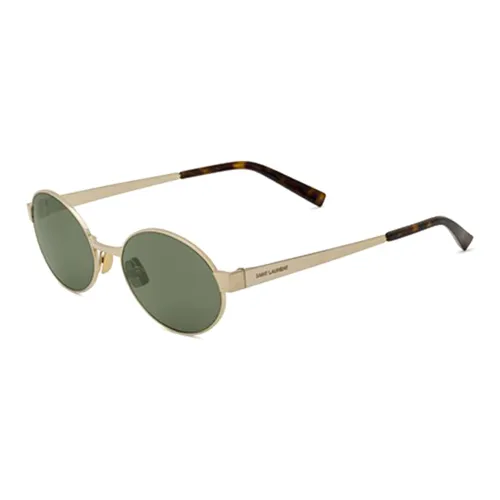 SAINT LAURENT OVAL SUNGLASSES Женские Зеленый