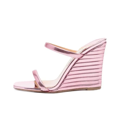 AQUAZZURA Слипоны Женские Фиолетово-Розовые